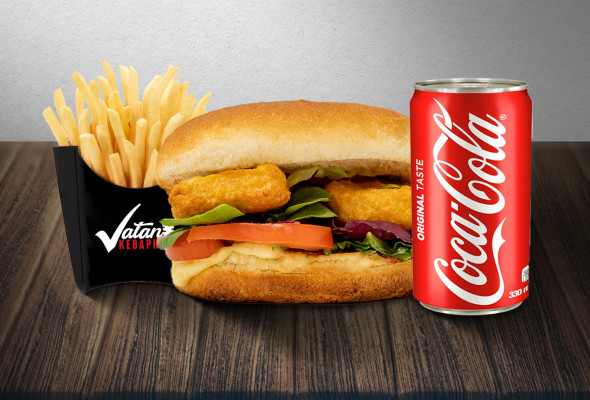 11 Chickenburger Menü